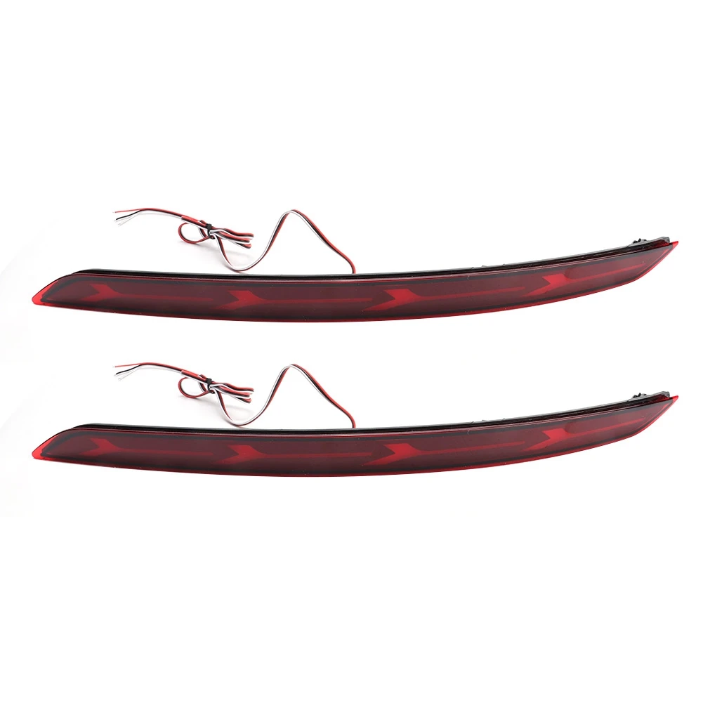 

2 Pcs LED Lamp Car Dual Function Rear Bumper Lamp Plane Model for Hyundai Elantra 16~17 12V