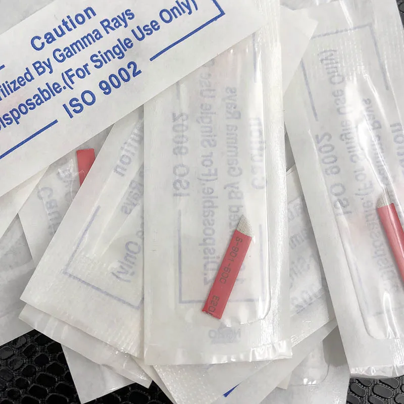 500 шт. U-образные иглы для татуажа бровей | Красота и здоровье