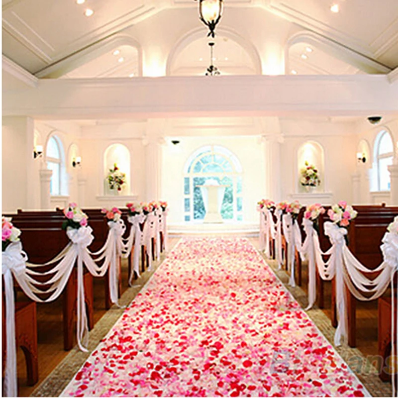 200 шт./пакет шелк цветочных лепестков для украшения свадеб и вечерние праздничный