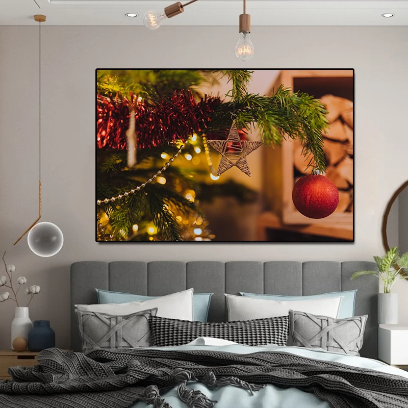 Декоративные картины на Рождество День благодарения брезентовые настенные