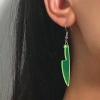 exaggerated transparent resin geometric earrings for women snake shaped earrings simple personality creative party earrings