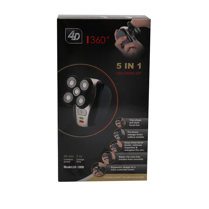 5 в 1 Мужская бритва для сухого и влажного бритья|Электробритвы| |