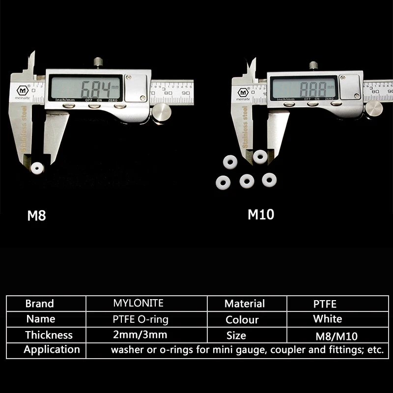 Высокое давление PTFE M8 M10 уплотнительное кольцо уплотнение воздуха для