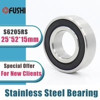 2pcs s6205rs bearing 255215 mm abec 3 440c stainless steel s 6205rs ball bearings 6205 stainless steel ball bearing