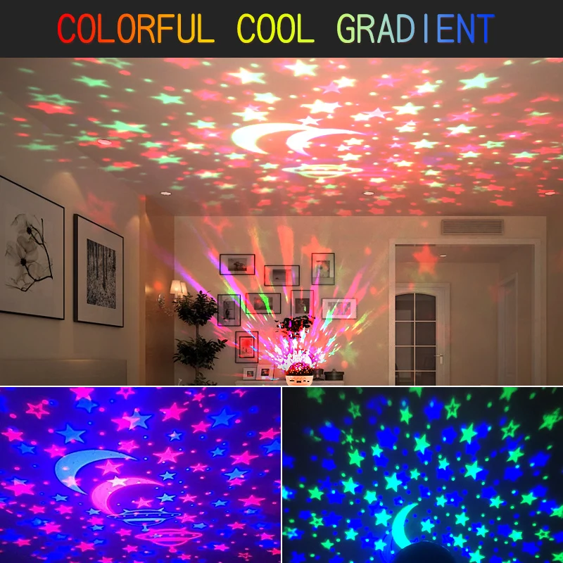 

Star Projector Lamp Star Moon Projector Starry Sky Projector Night Lamp Child Blueteeth USB Music Player Projection Lamp Gifts