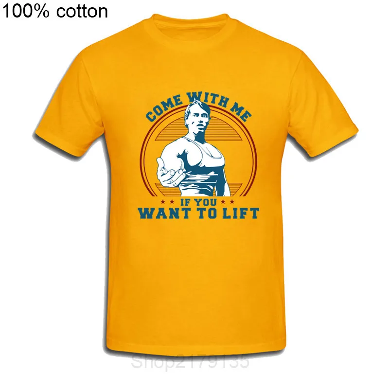 Добро пожаловать со мной если вы хотите Лифт Schwarzenegger футболка Повседневная