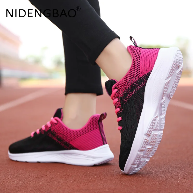 Ultra Light Running Shoes Women's  Sneakers Fly Weave Breathable Comfortable Walking Jogging Training Athletic Zapatillas Mujer