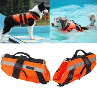 dogs swimming clothes ripstop safety pets life vest superior buoyancy dogs jacket with rescue handle pet dog life saving clothes