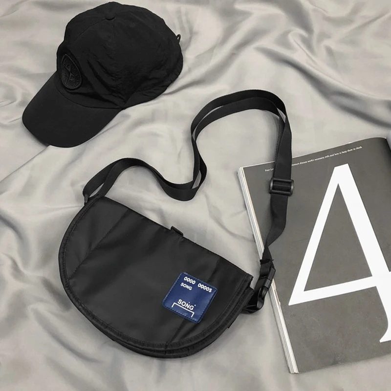 

Men Sling Bag Mini Crossbody Bag Fashion Phone Purse Breast Shoulder Bags Boy Canvas Messenger Unisex Nylon Casual Bags