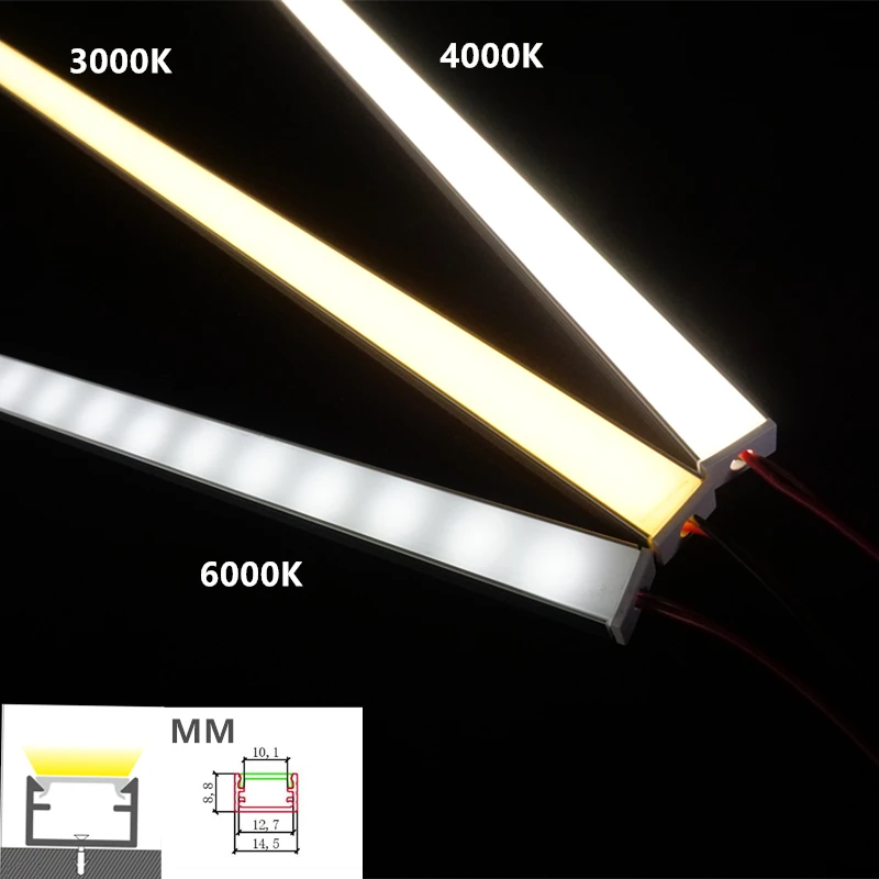 

5 шт. 12 В постоянного тока 50 см 20 дюймов подключаемый светодиодный светильник, диодный Невидимый U-образный профиль 2835 2 Вт 6 Вт 9 Вт потолочный светильник с креплением, линейная полоса
