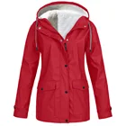 Женская зимняя куртка, дождевик, дождевик, водонепроницаемая ветрозащитная флисовая куртка, для активного отдыха, альпинизма, лыж, с капюшоном,пальто женские