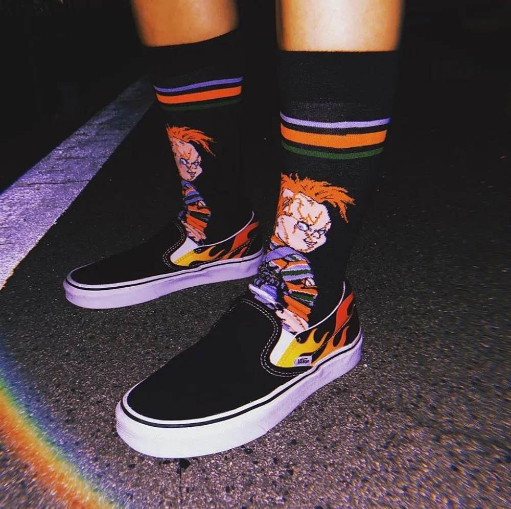 Носки мужские в стиле хип-хоп Классическая уличная одежда рок Короткие | Мужская