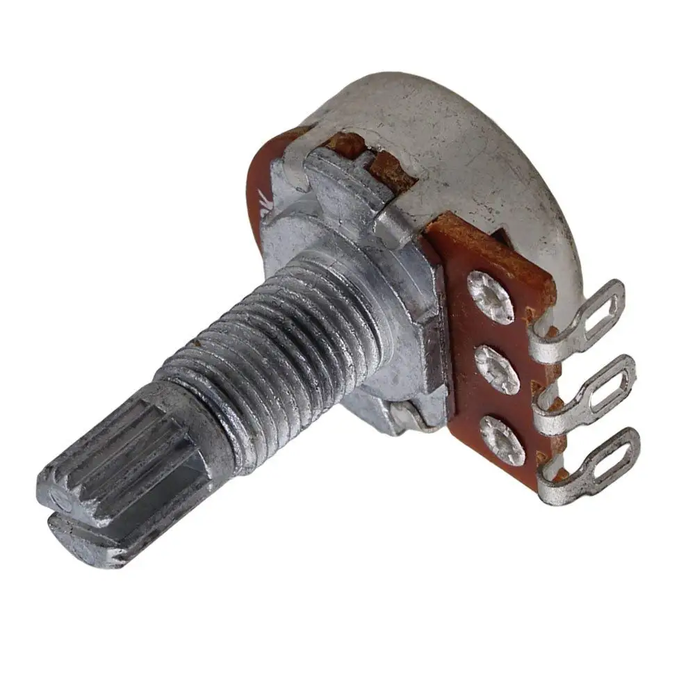 Тональный потенциометр для электрогитары 10 шт. A10k 16 мм основание 15 мм|Детали и