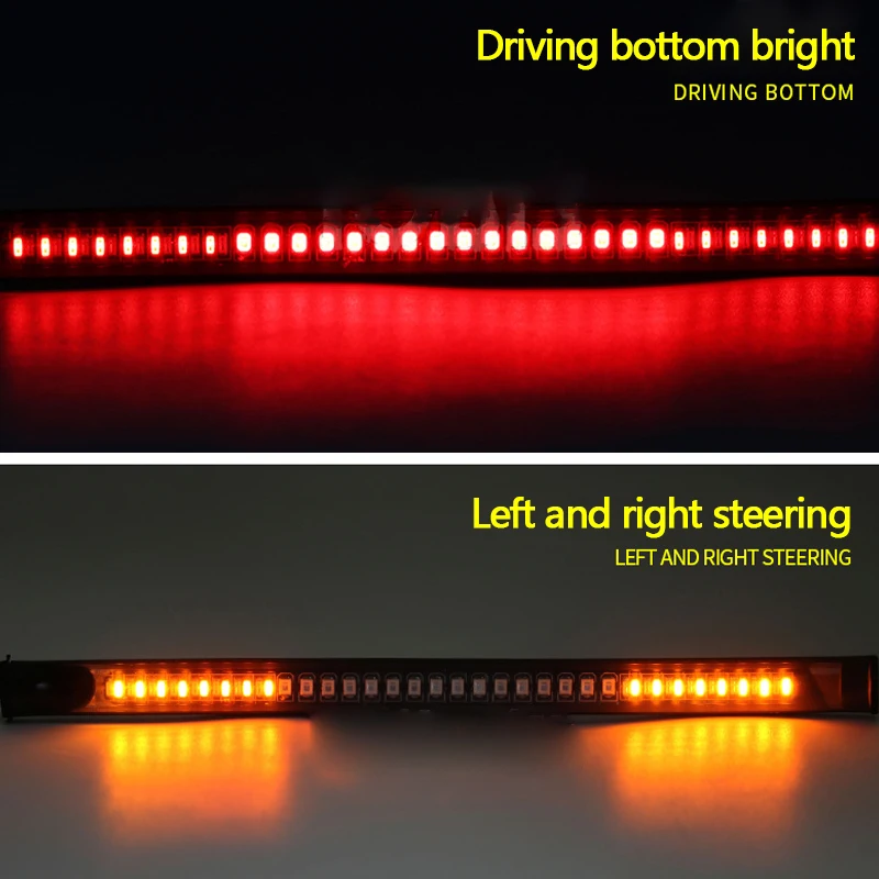 12V мотоцикл LED светильник сигнальная лампа гибкие Светодиодные ленты хвост белый