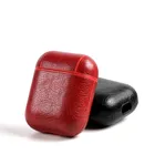 Чехол для наушников Apple Airpods Air Pods, ремешок из натуральной кожи с кнопками, аксессуары, защитный чехол