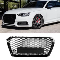 modified for a4 racing grill for a4 s4 b9 2017 2018 front bumper grilles mesh cover auto front grills grille for trims
