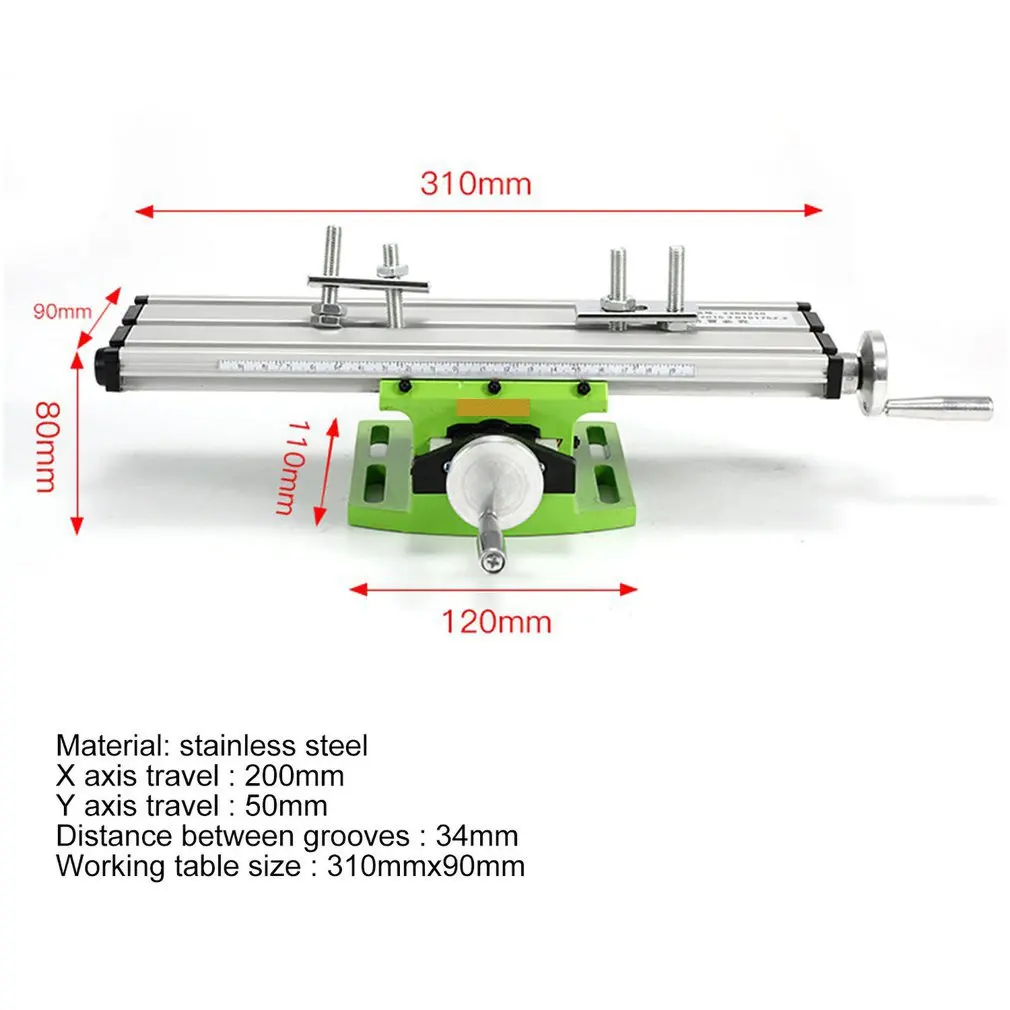 

6300 Mini Precision Multifunction Worktable Bench Vise Fixture Drill Milling Machine X And Y-axis Adjustment Coordinate Table