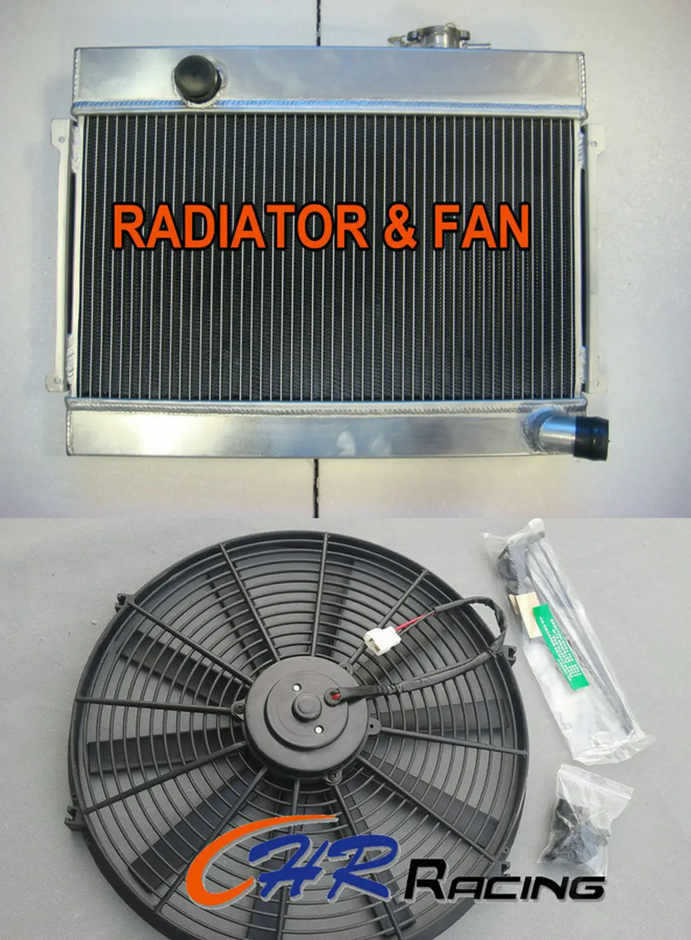 New 3 ROW Aluminum Alloy Radiator For Datsun 1600 Manual MT+Fan