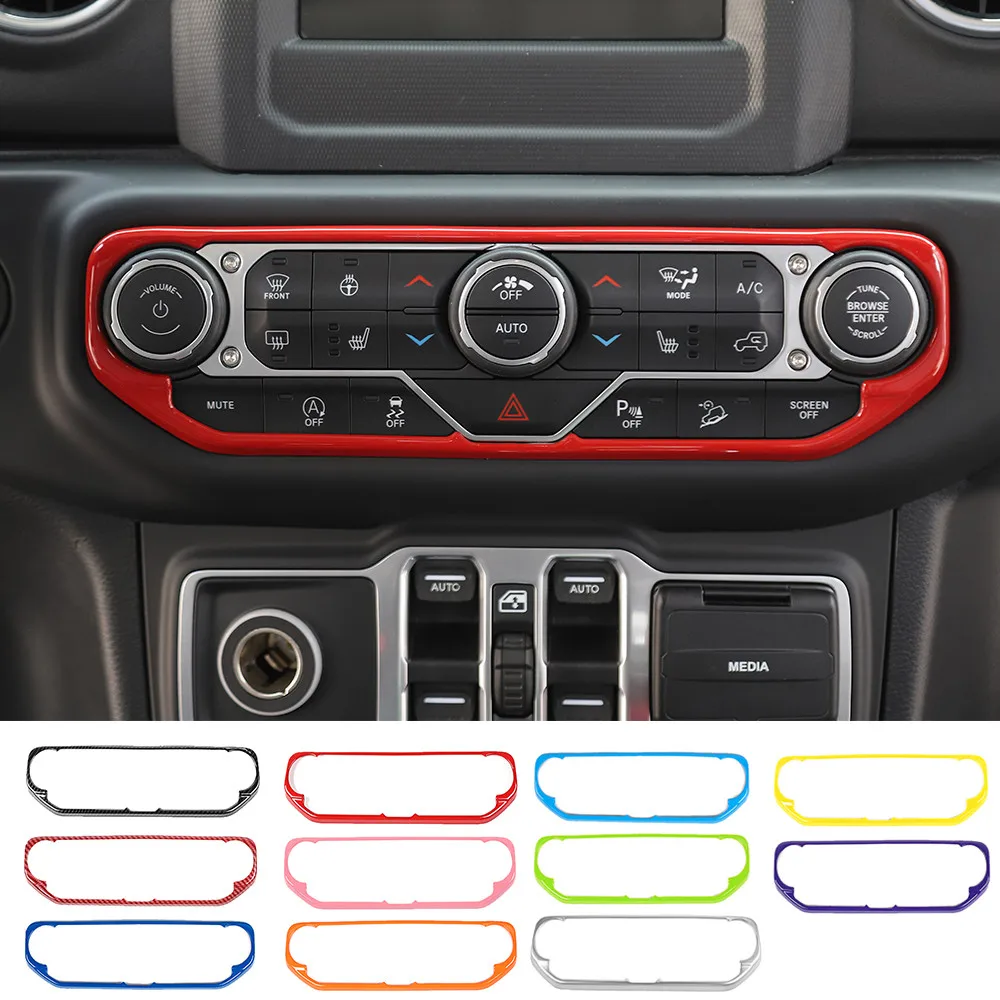 

Подходит для Jeep Wrangler JL JT Gladiator 2018-2021 ABS кондиционер воздуха с центральным управлением панель переключателя декоративная отделка