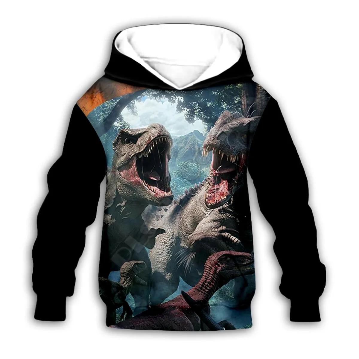 

Dinosaur 3d printed Hoodies boy for girl Sweatshirt funny Cartoon Tracksuit zip Hoodies/pants/t shirt kids style-1