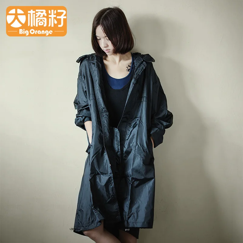 Водонепроницаемая нейлоновая куртка дождевик Женский уличный для скутера