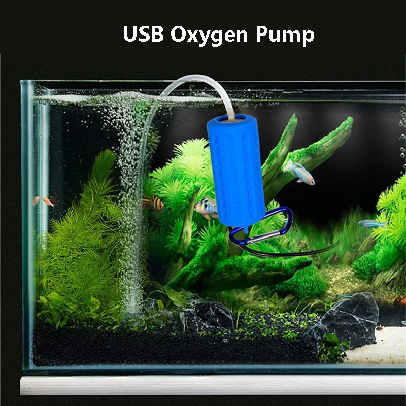 Мини USB кислородный воздушный насос Портативный тихий аквариум аквариумный