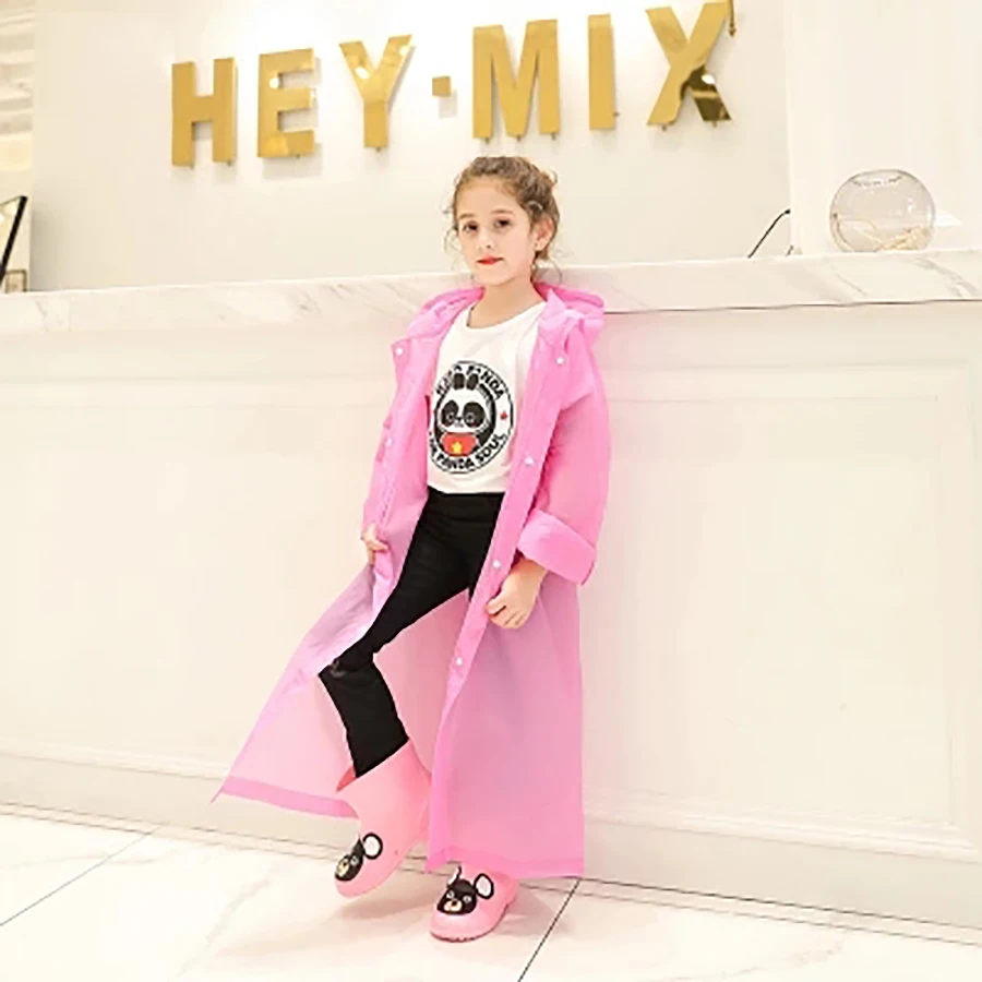 Водонепроницаемый детский дождевик Женский костюм для девочек дождевик-пончо