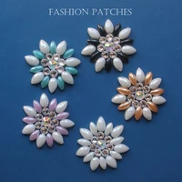 1pc flower iron on patches for clothes diy badge sequins appliques parches ropa fashion patch hotfix