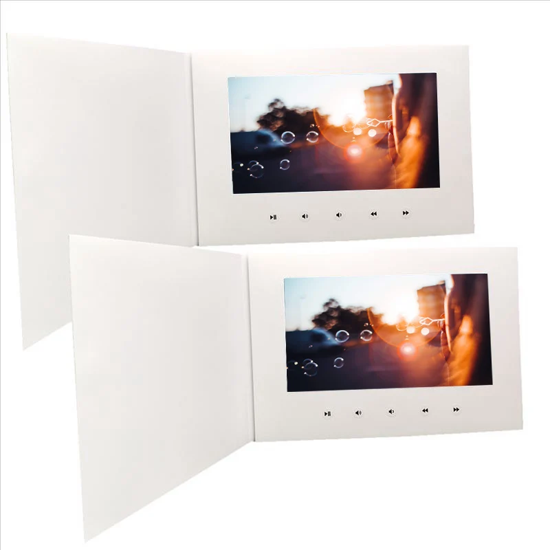 7 Inch New Video Brochure Cards for Presentations Digital Advertising Player Sn Greeting | Электроника