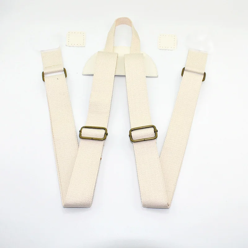 Бежевый Adjustable Shoulder Backpack Belts DIY Replacement School Book Backpack Straps Accessories Black Gray High Quality Bags Strap - Цвет: Бежевый