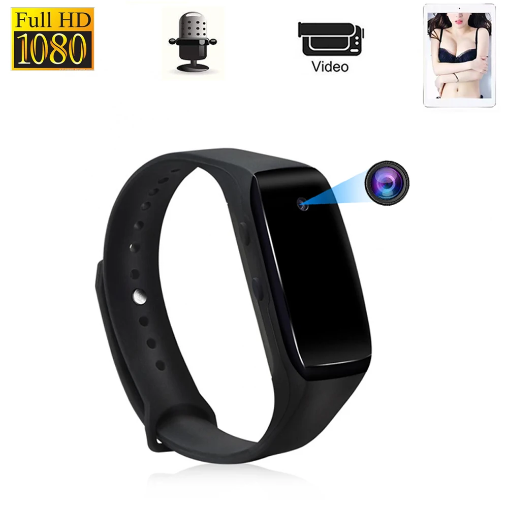 

HD 1080P Wristband Design Mini DV Camera Outdoor Wearable Bracelet Camcorder Video& Audio Recorder One Button Quick Recording