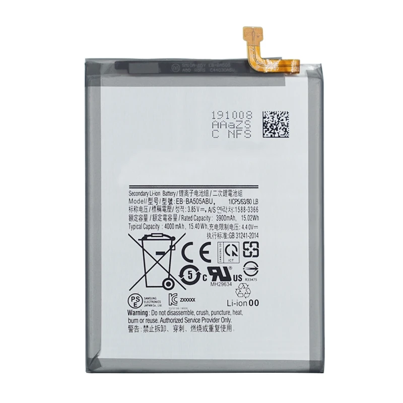 

Internal battery for Samsung Galaxy A50 A30 A20 A505F, Original Mpn Eb-Ba505Abu