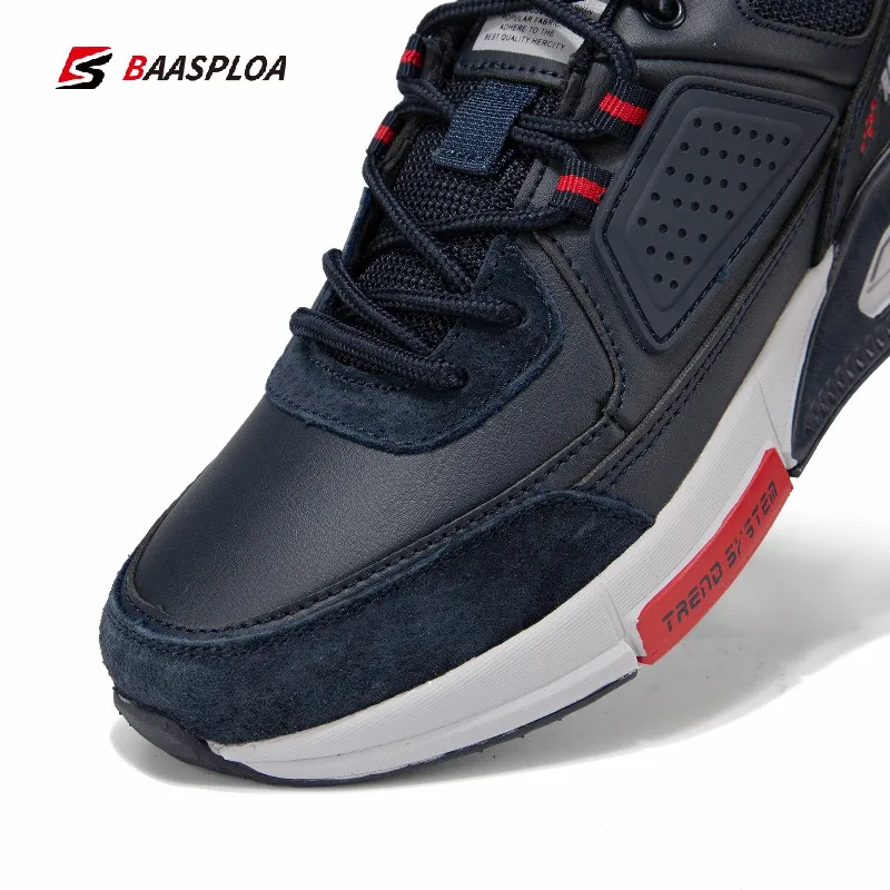 Baasploa 2021 New Fashion Ladies Sneakers Leather Lightweight  Non-slip Waterproof  Women Casual Shoes Female walking shoes