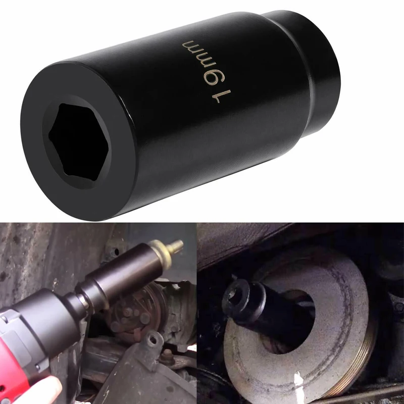 

19mm Harmonic Balancer Impact Socket Pulley Damper Bolt Tool for Honda Engine
