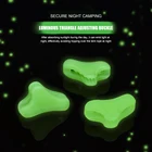 Противоскользящая треугольная веревочная пряжка для палатки, опорный стержень, колпачки с защитой от грома, регулируемый наружный светящийся тент для кемпинга