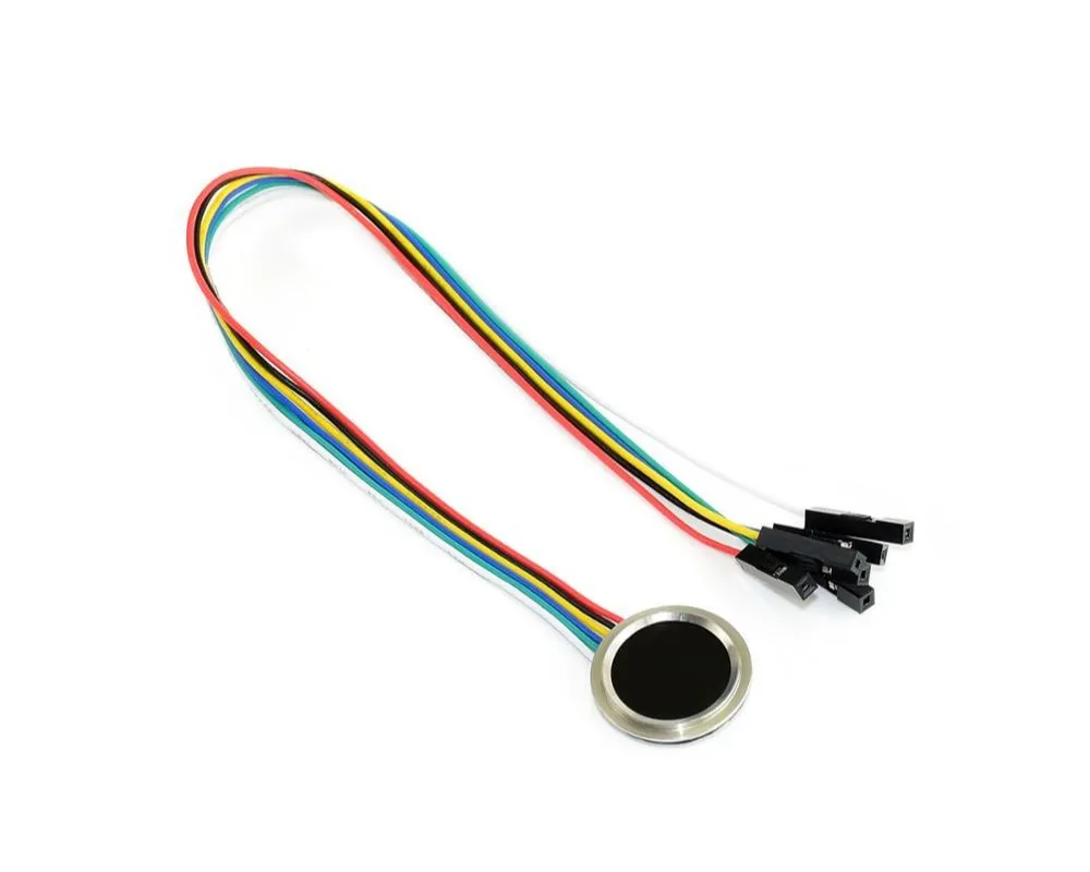 Универсальный емкостный датчик отпечатков пальцев UART круглой формы |