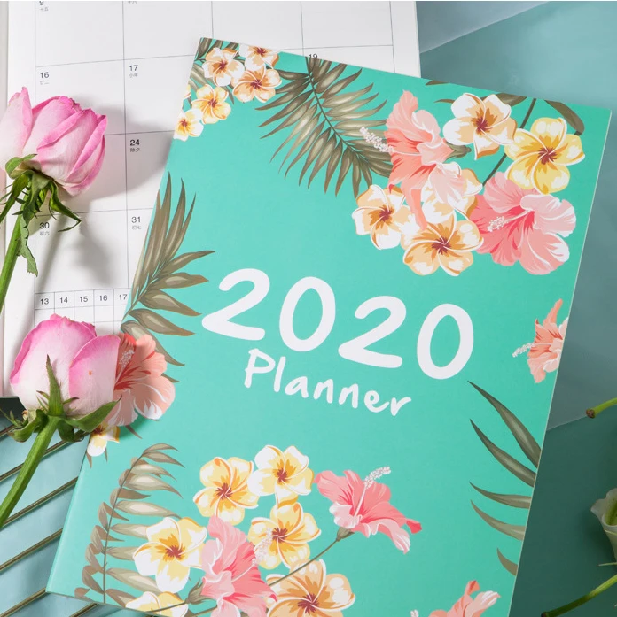 А4 дня цветы 2020 ежедневный ежемесячный год для планирования расписания ручные