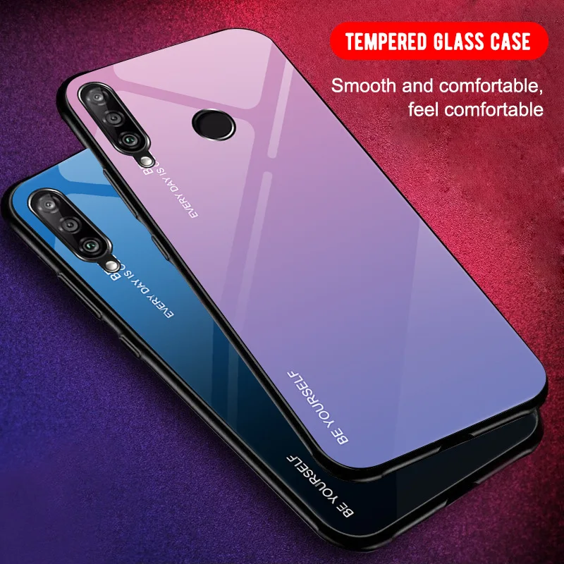 Градиентный 9H чехол из закаленного стекла для huawei Honor 10i Enjoy 9s 20i 20 Lite P Smart Plus 2019