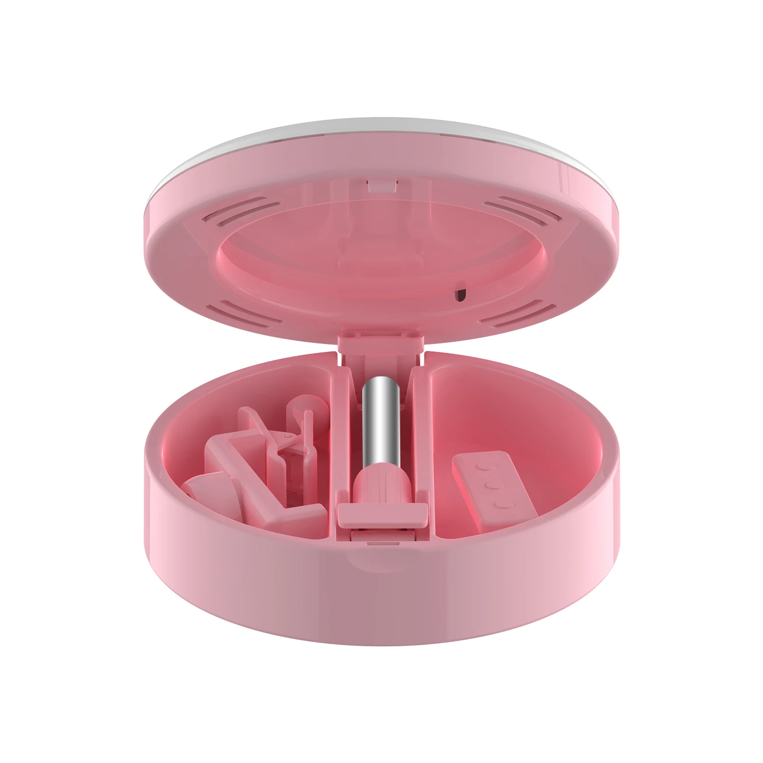 

LED Folding LED Ring Ligh Tricolor Retractable Height Makeup Online Teaching Live Stream Lamp Stand Foldable With Mirror