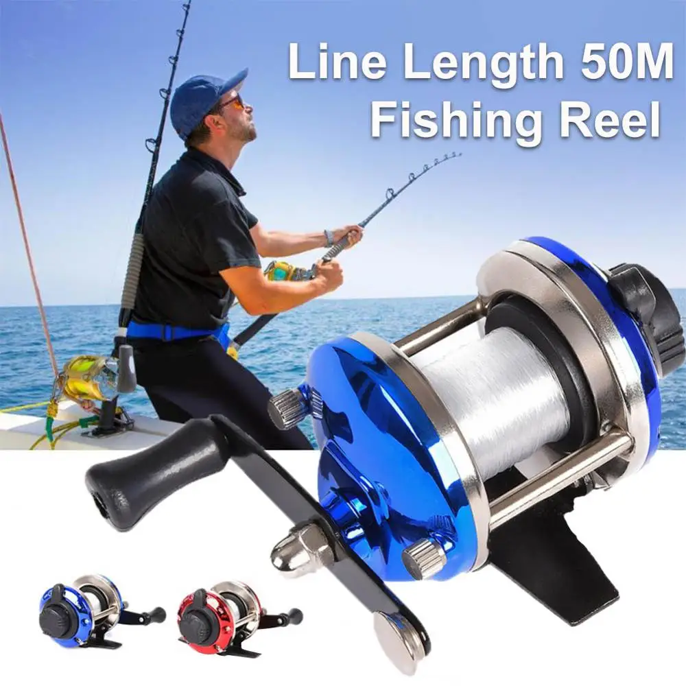 Мини Рыболовная катушка металлическая для заброса приманки спиннинговая