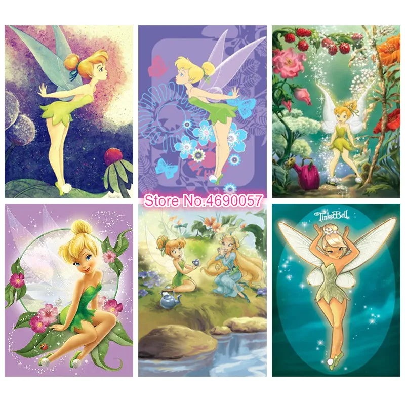 5D DIY Алмазная вышивка крестиком на рисунке Динь мультфильм мозаичная картина из