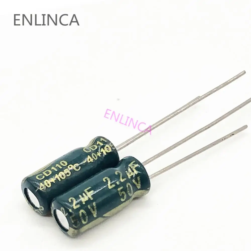 

Алюминиевый электролитический конденсатор Q04 высокой частоты с низким сопротивлением 50 в 2,2 мкФ Ф, размер 5*11 2,2 мкФ 20%, 20 шт./лот