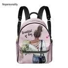 Новинка 2021, женские рюкзаки Nopersonality с принтом Super Mom, модный дорожный рюкзак для девочек-подростков, женский водонепроницаемый рюкзак для ежедневногодорожного использования