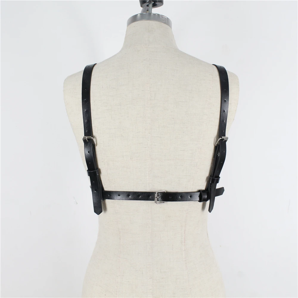 

Lovely Xun Sexy Bra Garter Lingerie Harness Belt For Women Erotic Fetish Stockings Harajuku Body Suspenders Straps PU Leather