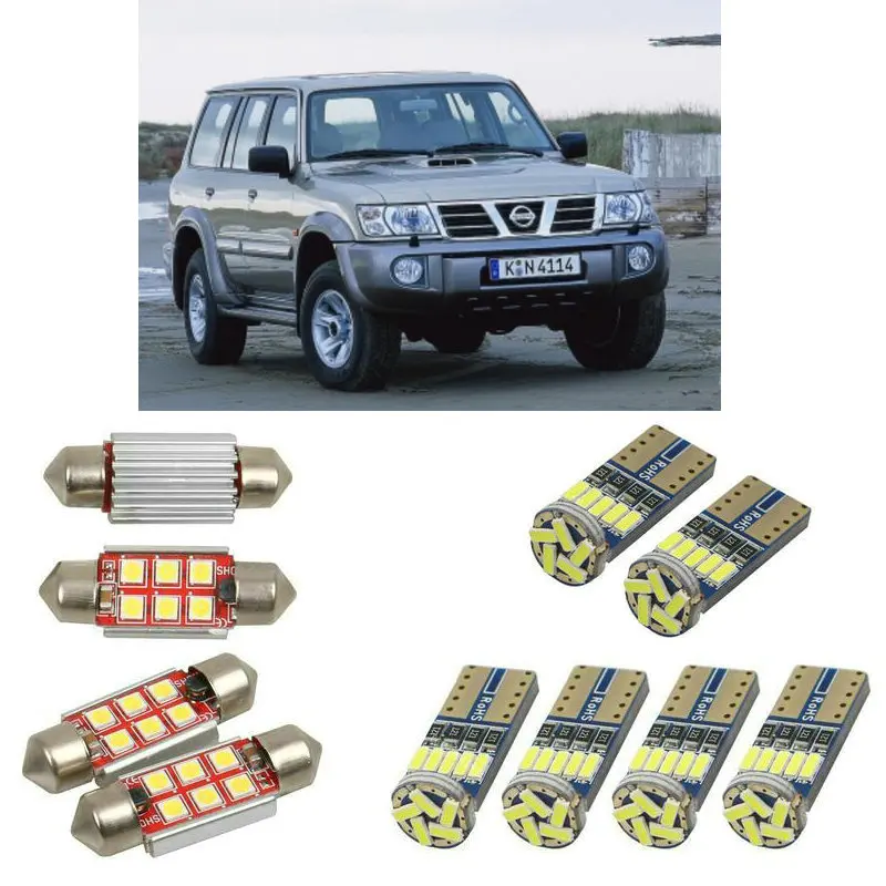 СВЕТОДИОДНЫЙ Автомобильный светильник s для Nissan patrol gr mk2 wagon y61 лампа номерного