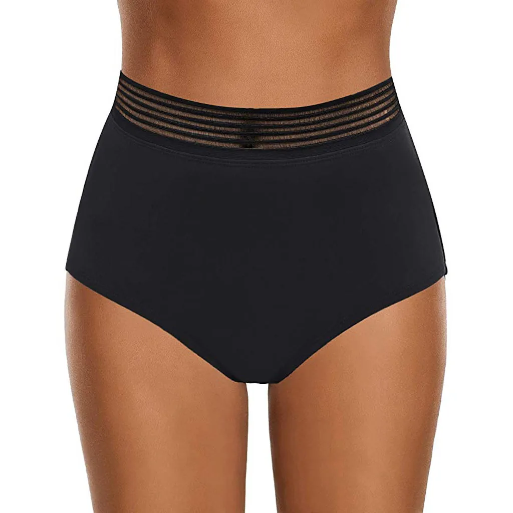 Летний купальник женские бикини трусики черные сетчатые плавки пляжная одежда