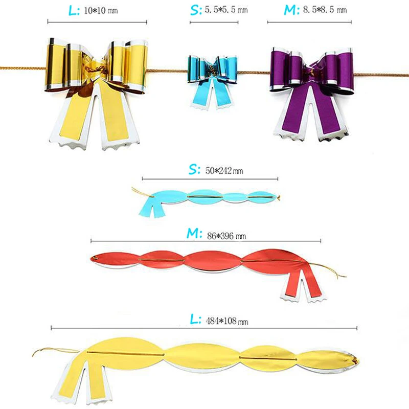 Стильная лента с большим бантом ручной работы цветная двойная Блестящая подарок