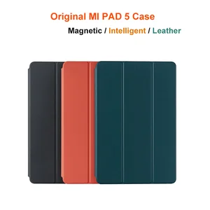 new original xiaomi mipad 5 pro pad5 smart case mi pad 5 ultra thin tablet leather flip shell cover glass magnetic adsorption free global shipping