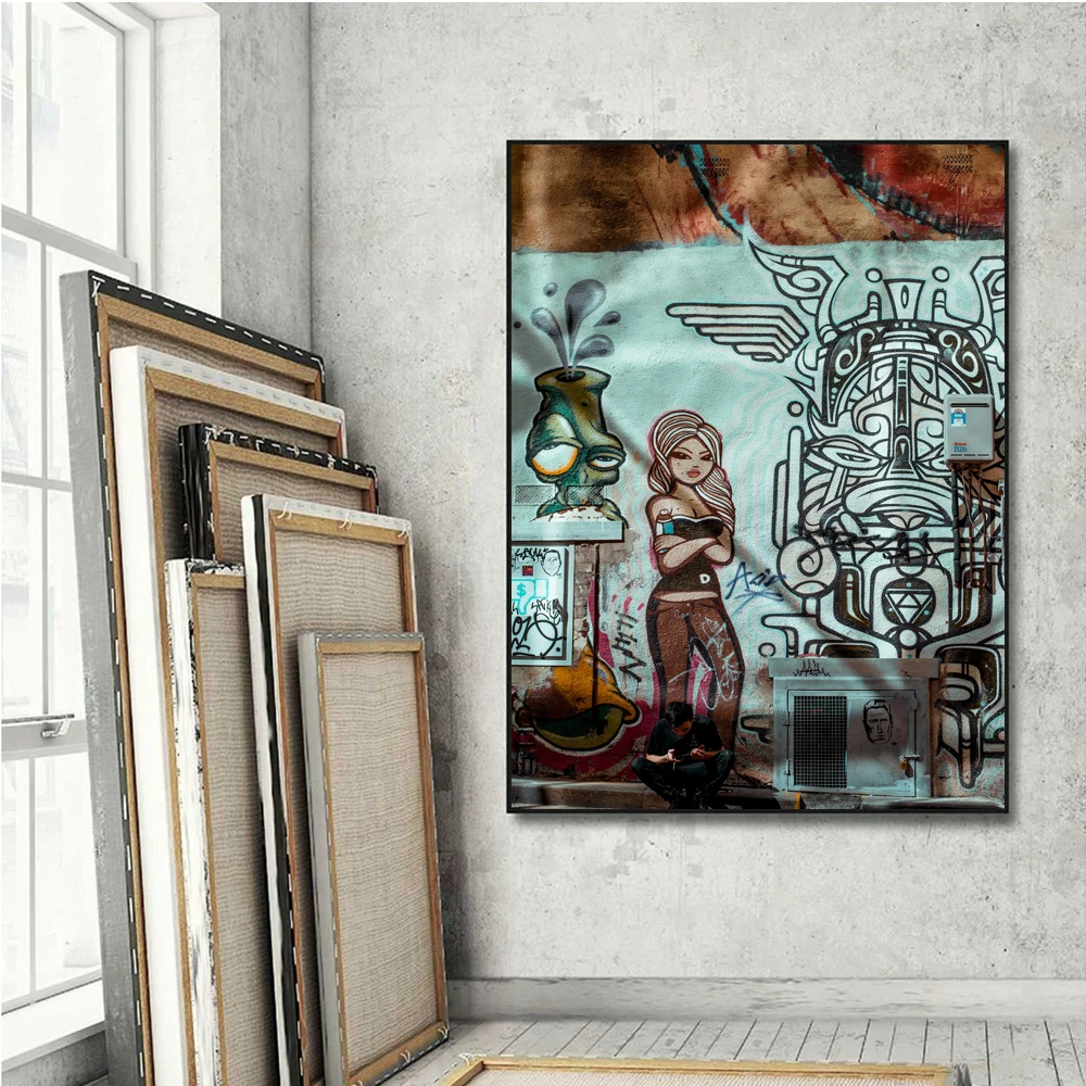 

Frames for Pictures Nordic Decor Living Room Wall Bedroom Study HD Anime Poster Home Decorative Painting Room Decoration