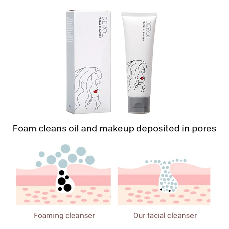 

Exfoliating Facial Cleanser Facial Scrub Cleansing Moisturizing Shrinking Pores Anti-mites Anti-acnes Facial Cleanser
